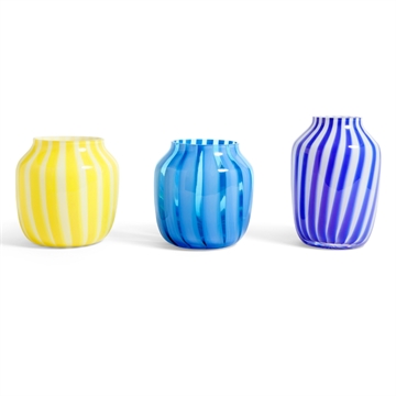 HAY Juice Vase - Yellow, Light Blue, & Blue